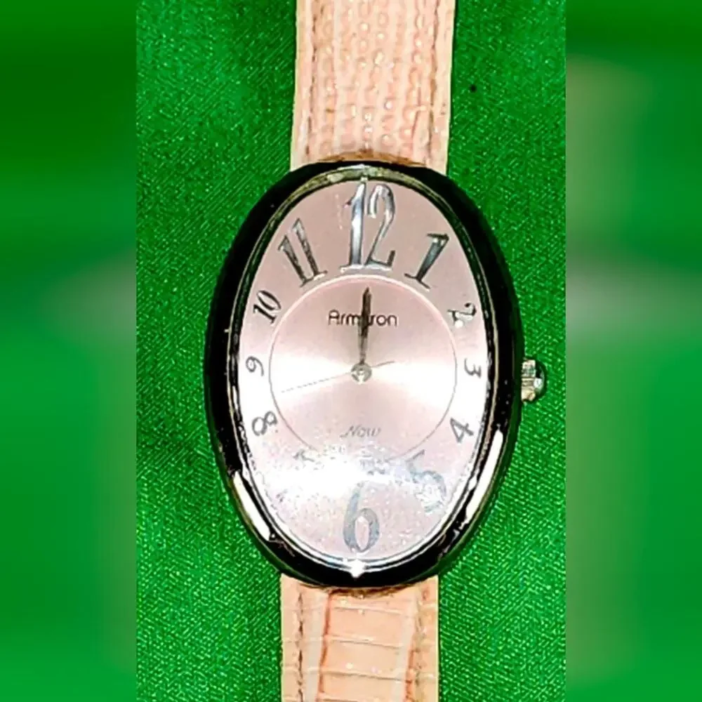 Vintage Armitron Mary Kay Award Watch Pink Leather Untested